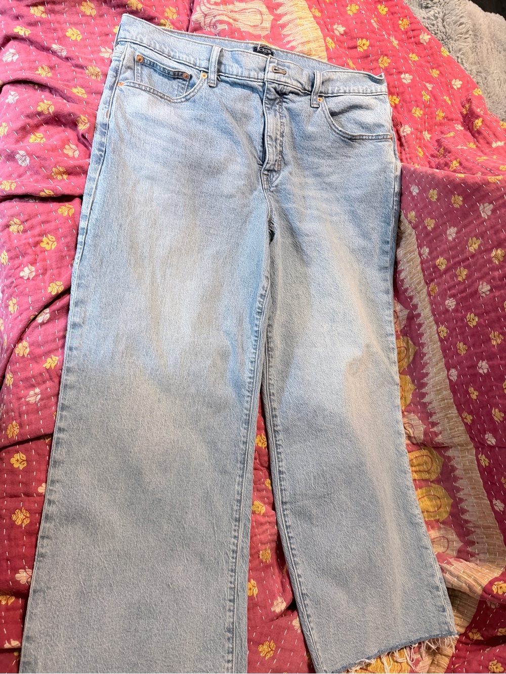 J. Crew Light Blue Wide-Leg Jeans - Picture 3 of 6